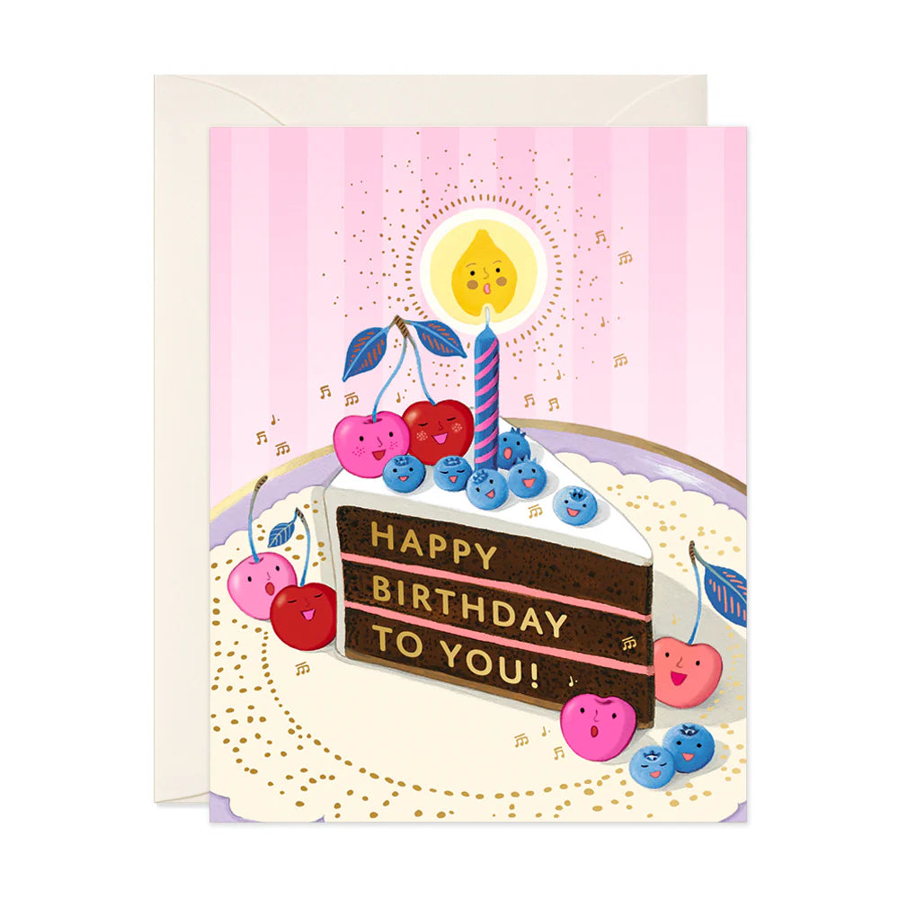 BERRY SERENADE BIRTHDAY GREETING CARD