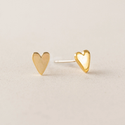 EVERLY HEART STUD EARRINGS by LOVER'S TEMPO