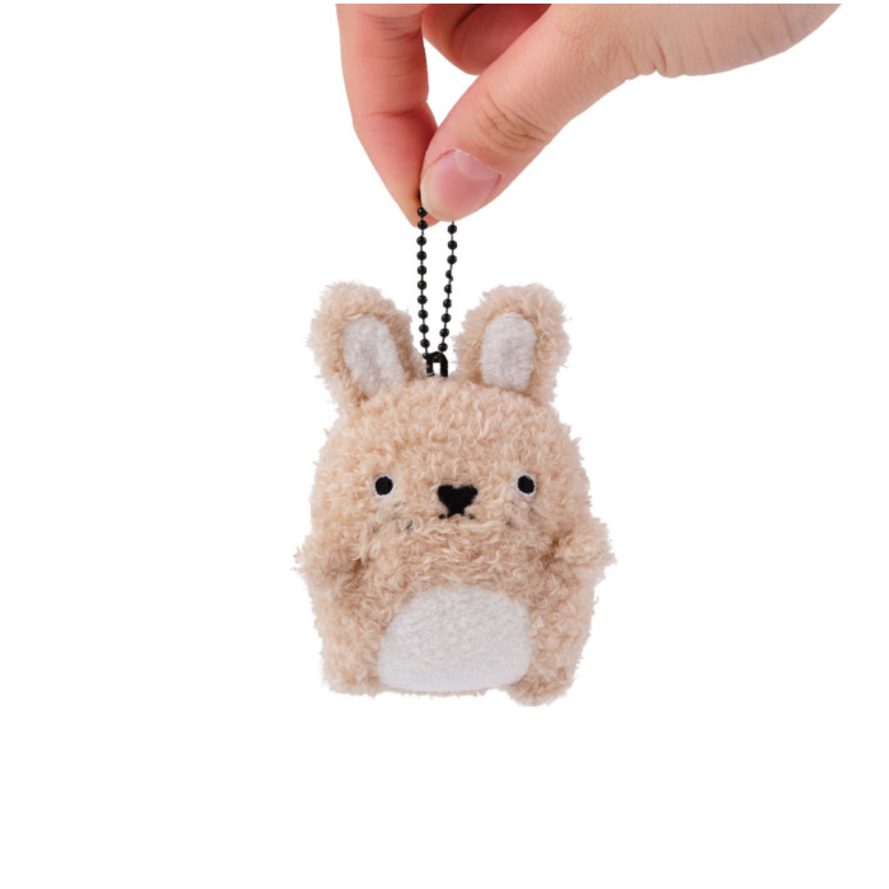 BEIGE BUNNY RICEBALL KEYRING by NOODOLL