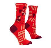 TELL ME EVERYRHING W-CREW SOCKS - by BLUE Q