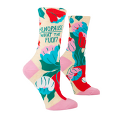 MENOPAUSE. WHAT THE FUCK? W-CREW SOCKS - by BLUE Q