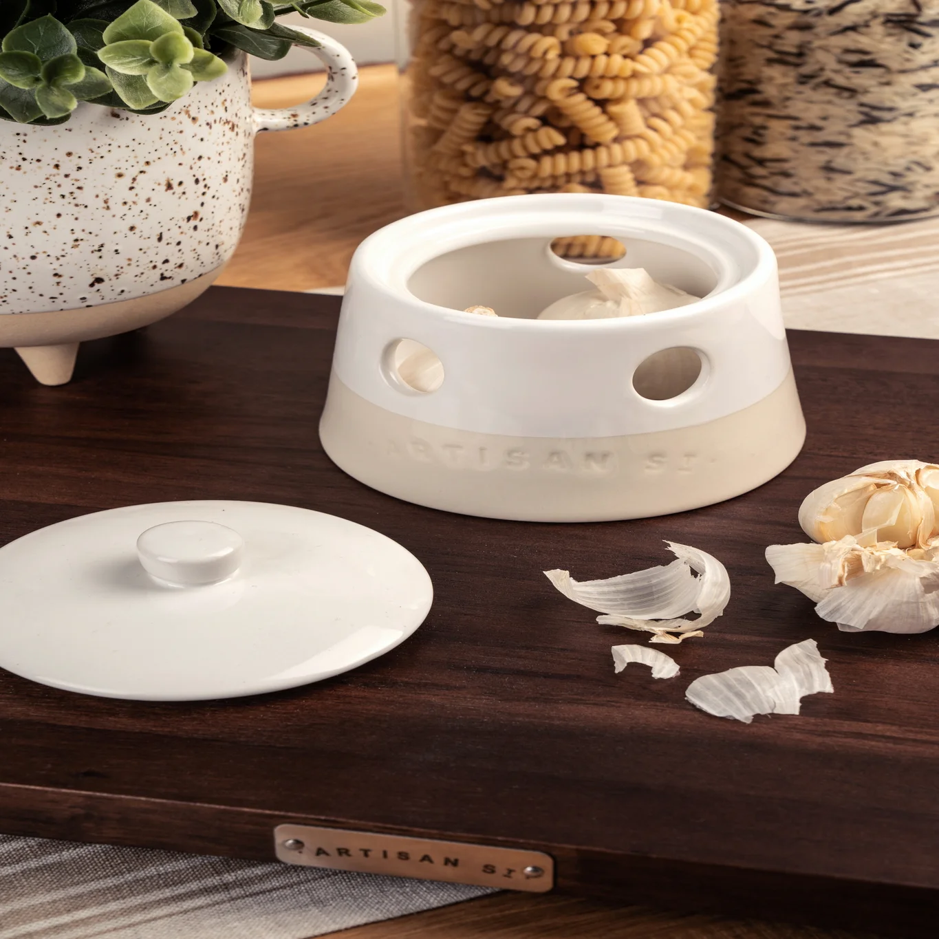 GARLIC STORAGE JAR