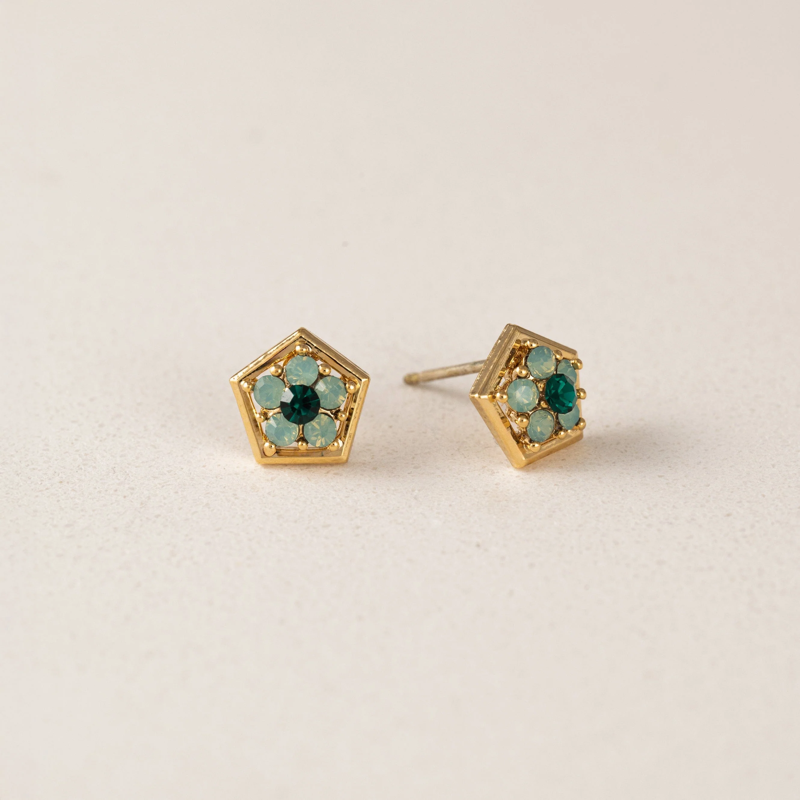 PACIFIC OPAL ANISE STUD EARRINGS by LOVER'S TEMPO