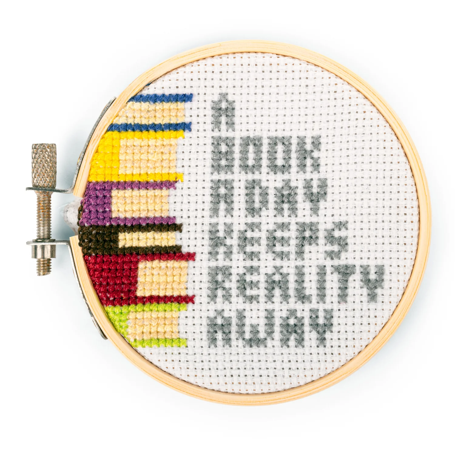 A BOOK A DAY MINI CROSS STITCH EMBROIDERY KIT