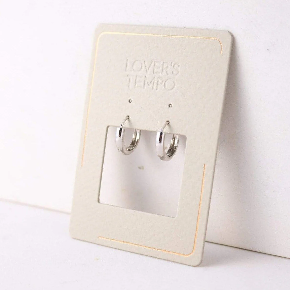 BEA 15MM HOOP EARRINGS SILVER by LOVER'S TEMPO
