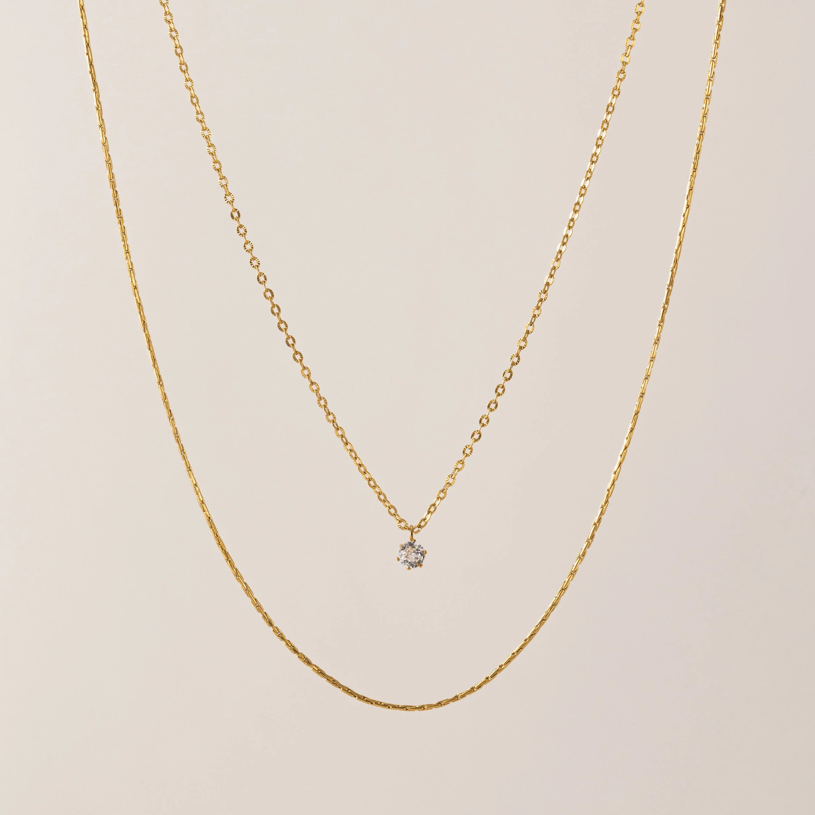 GOLD SOLEIL LAYERED NECKLACE by LOVER'S TEMPO
