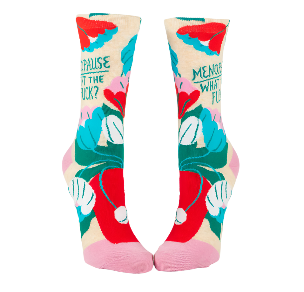 MENOPAUSE. WHAT THE FUCK? W-CREW SOCKS - by BLUE Q