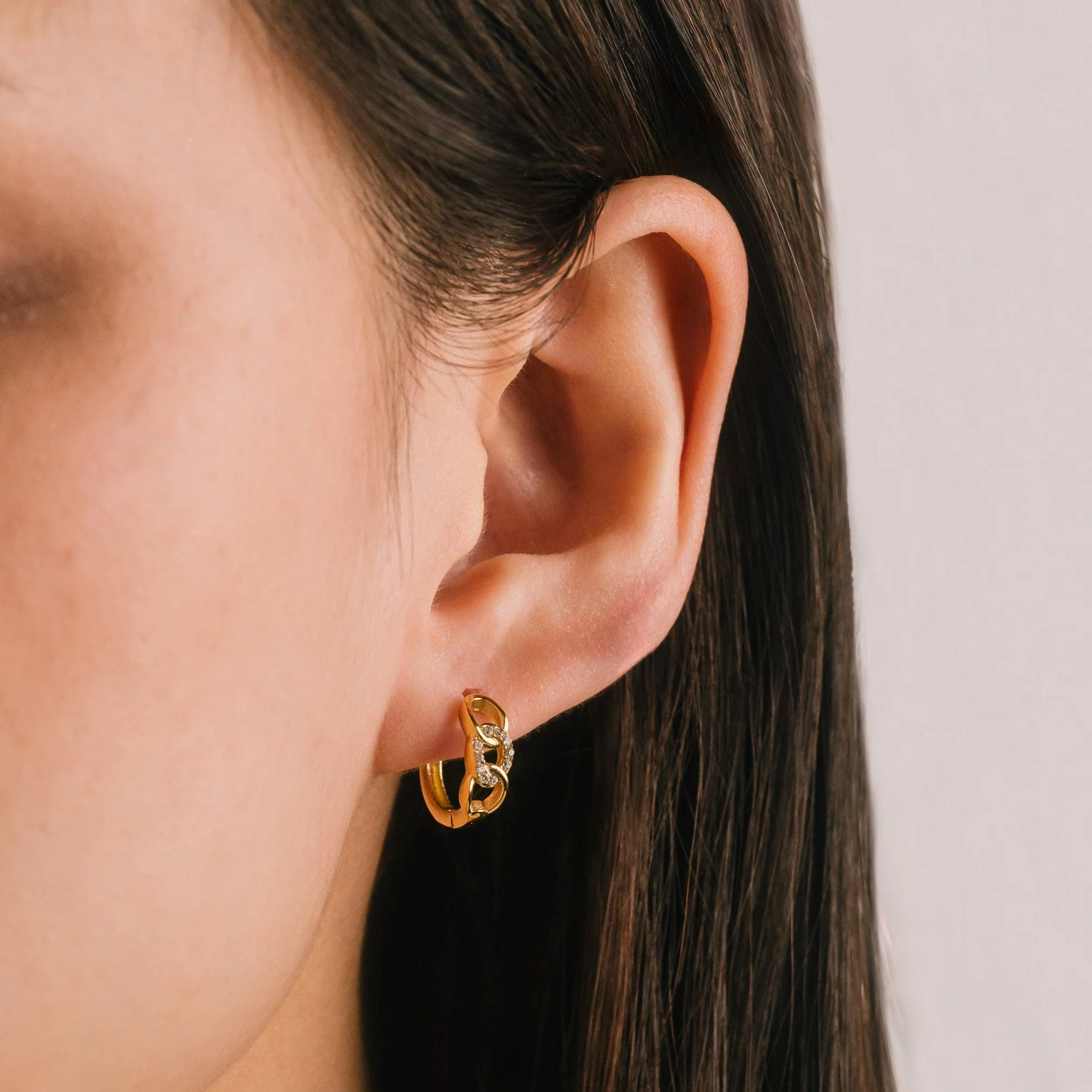 GOLD KAI HOOP EARRINGS by LOVER'S TEMPO
