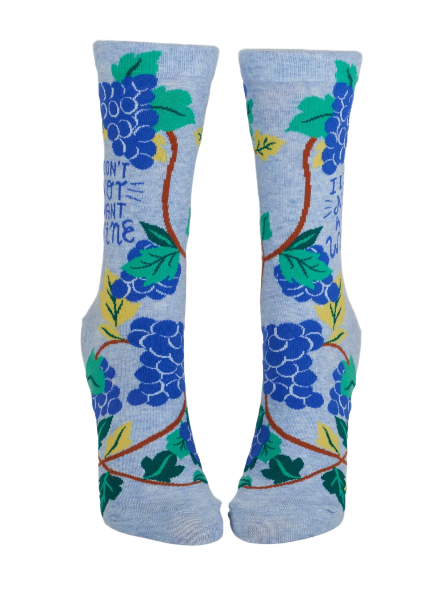 I DONT NOT WANT WINE W-CREW SOCKS - by BLUE Q