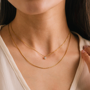 GOLD SOLEIL LAYERED NECKLACE by LOVER'S TEMPO