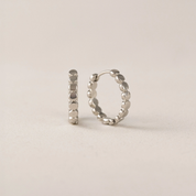 SILVER CLEO HOOP EARRINGS by LOVER'S TEMPO