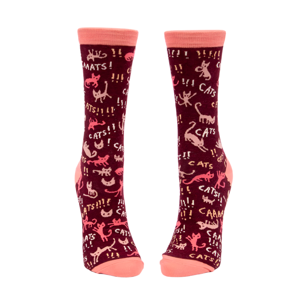 CATS! W-CREW SOCKS - by BLUE Q