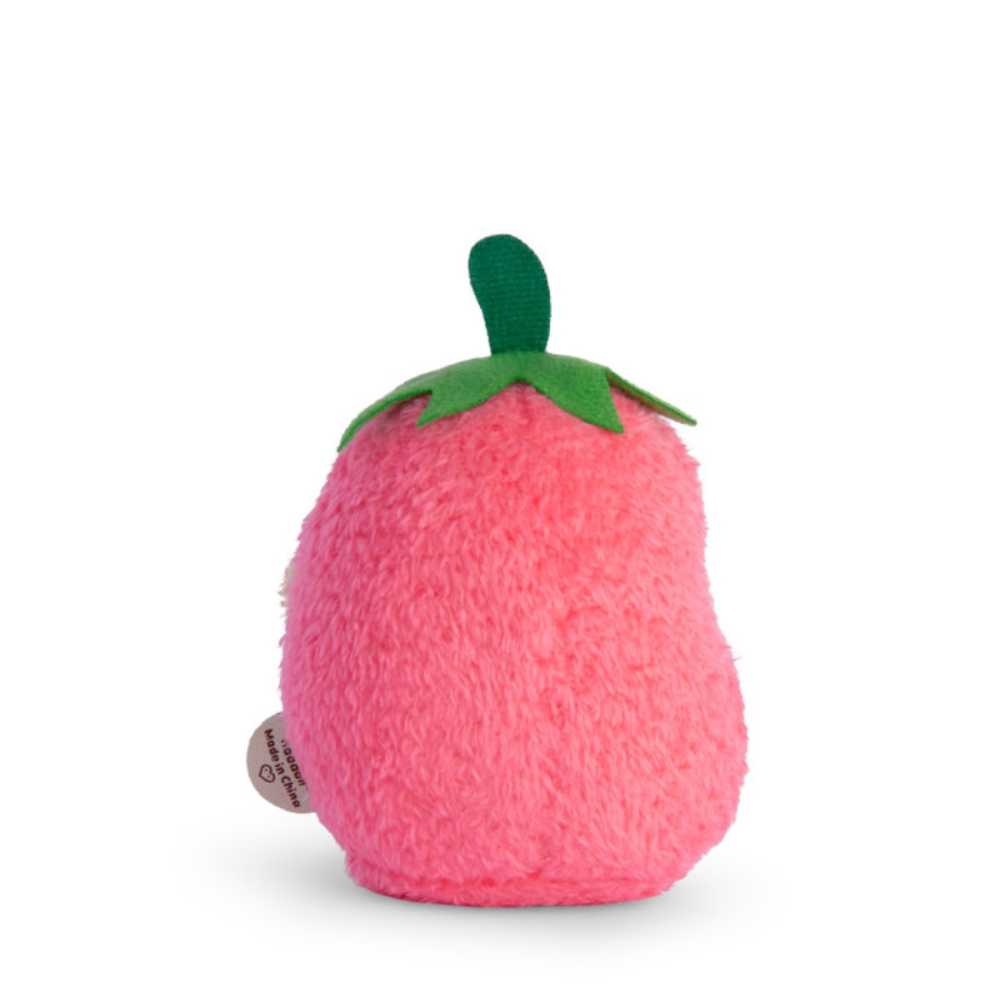 STRAWBERRY RICESPUD MINI SITTING PLUSH TOY by NOODOLL
