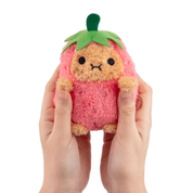 STRAWBERRY RICESPUD MINI SITTING PLUSH TOY by NOODOLL