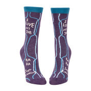I LOVE MY JOB, HA HA JUST KIDDING W-CREW SOCKS - by BLUE Q