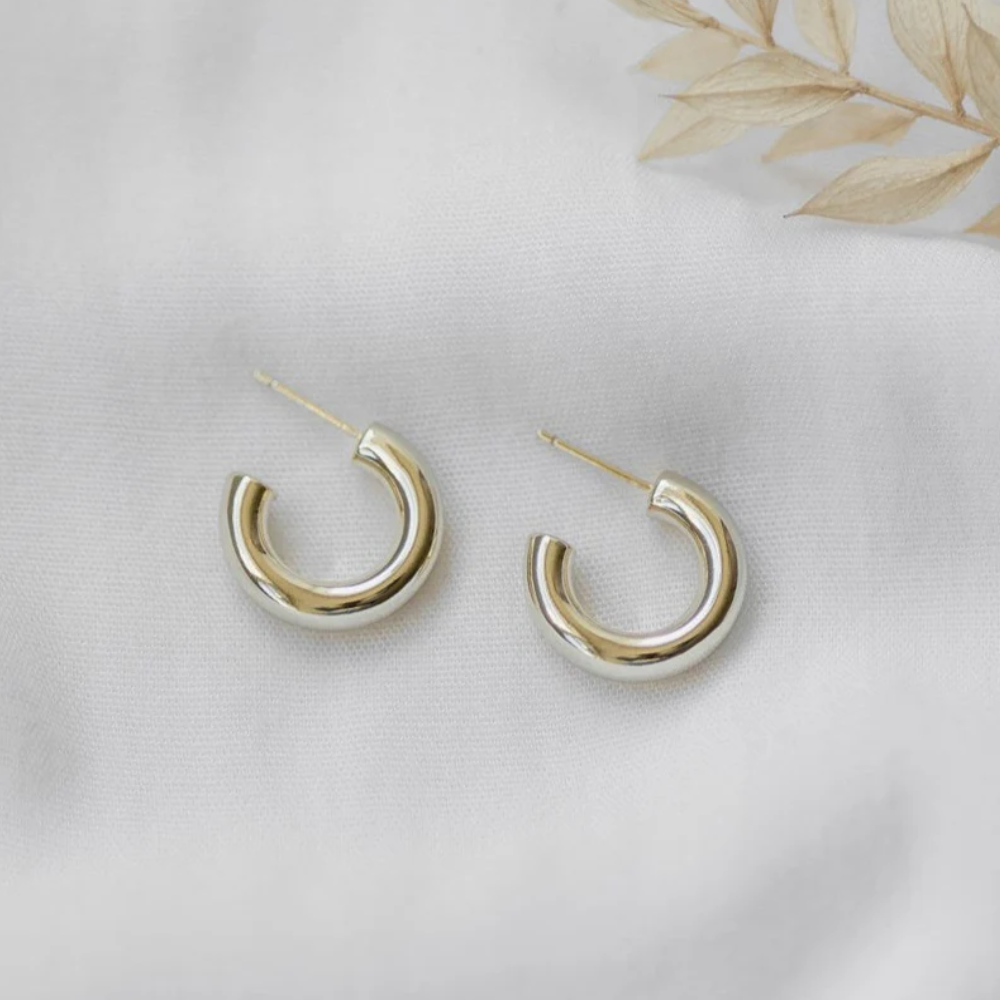 GOLD AMPLE HOOPS by GLEE JEWELRY