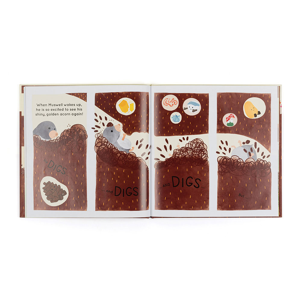 MUSWELL MOLE AND THE BURIED TREASURE BOOK by JELLYCAT