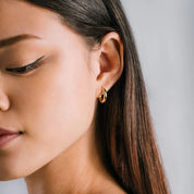 BEA 15MM HOOP EARRINGS GOLD by LOVER'S TEMPO