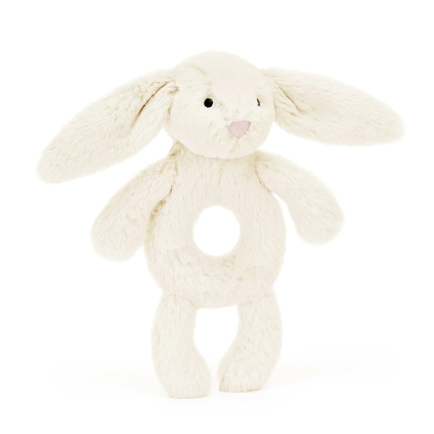 BASHFUL CREAM BUNNY RING RATTLE by JELLYCAT