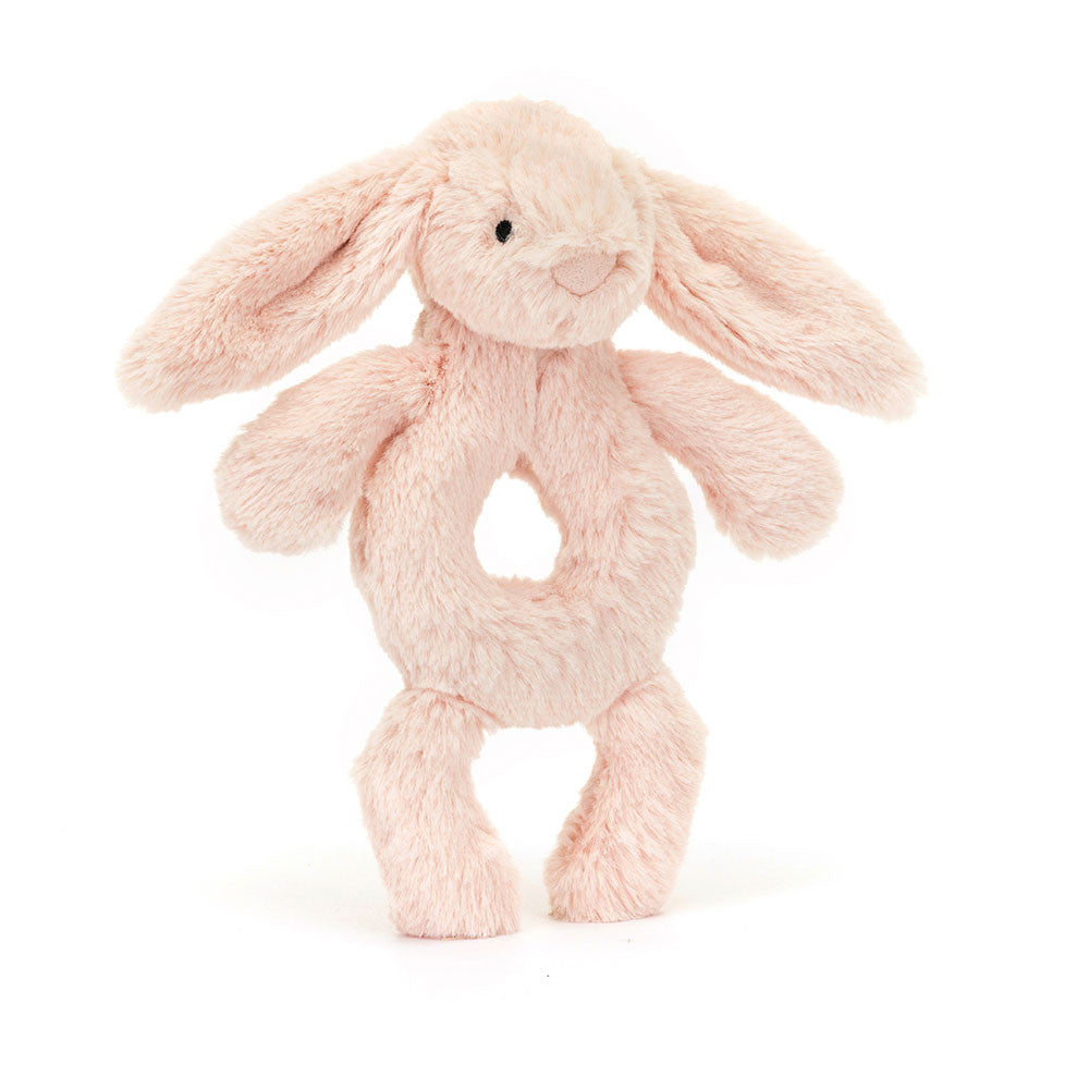 BASHFUL PINK BUNNY RATTLE by JELLYCAT