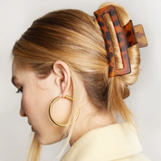 BROWN & BLACK CLAW CLIP SET by KITSCH