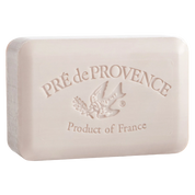 pinkish off white bar of soap with image of flying bird, Text reads pre de provence product of france