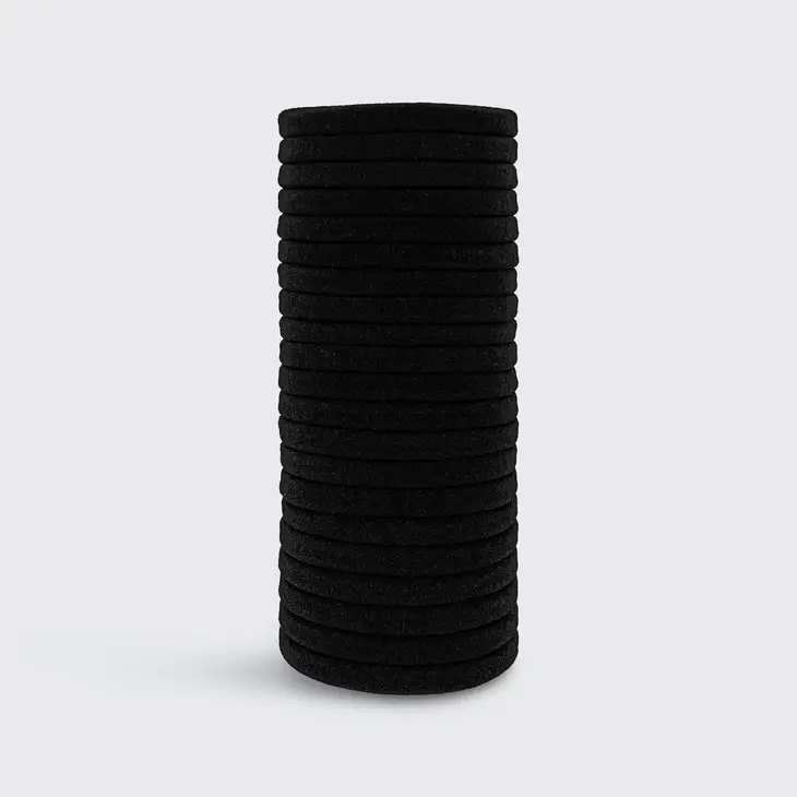 BLACK NYLON ELASTICS by KITSCH