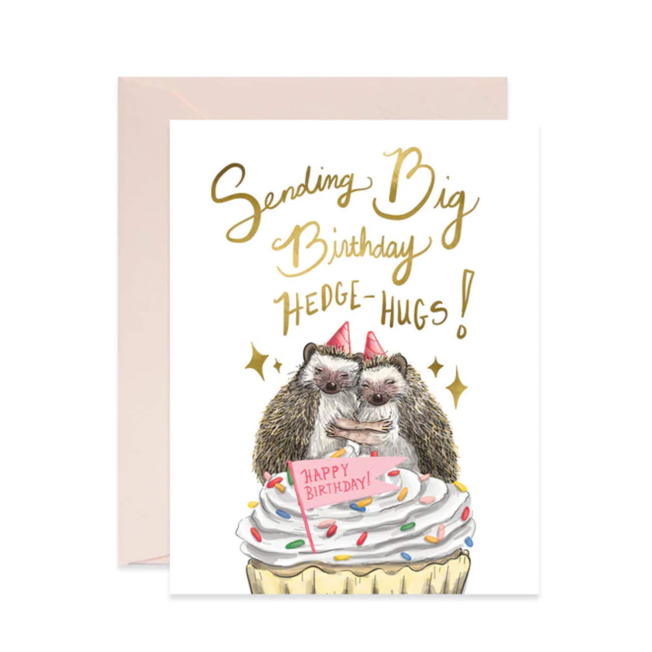 HEDGE-HUGS BIRTHDAY CARD