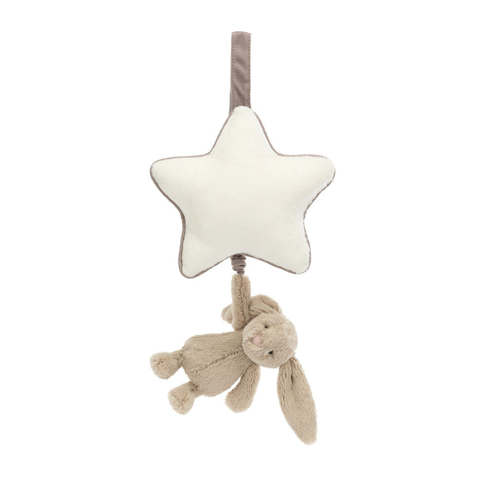 BASHFUL BEIGE BUNNY MUSICAL PULL by JELLYCAT