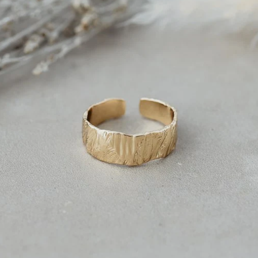 GOLD REFLECTION RING by GLEE JEWELRY