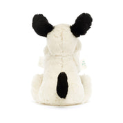 BASHFUL BLACK AND CREAM PUPPY SOOTHER by JELLYCAT
