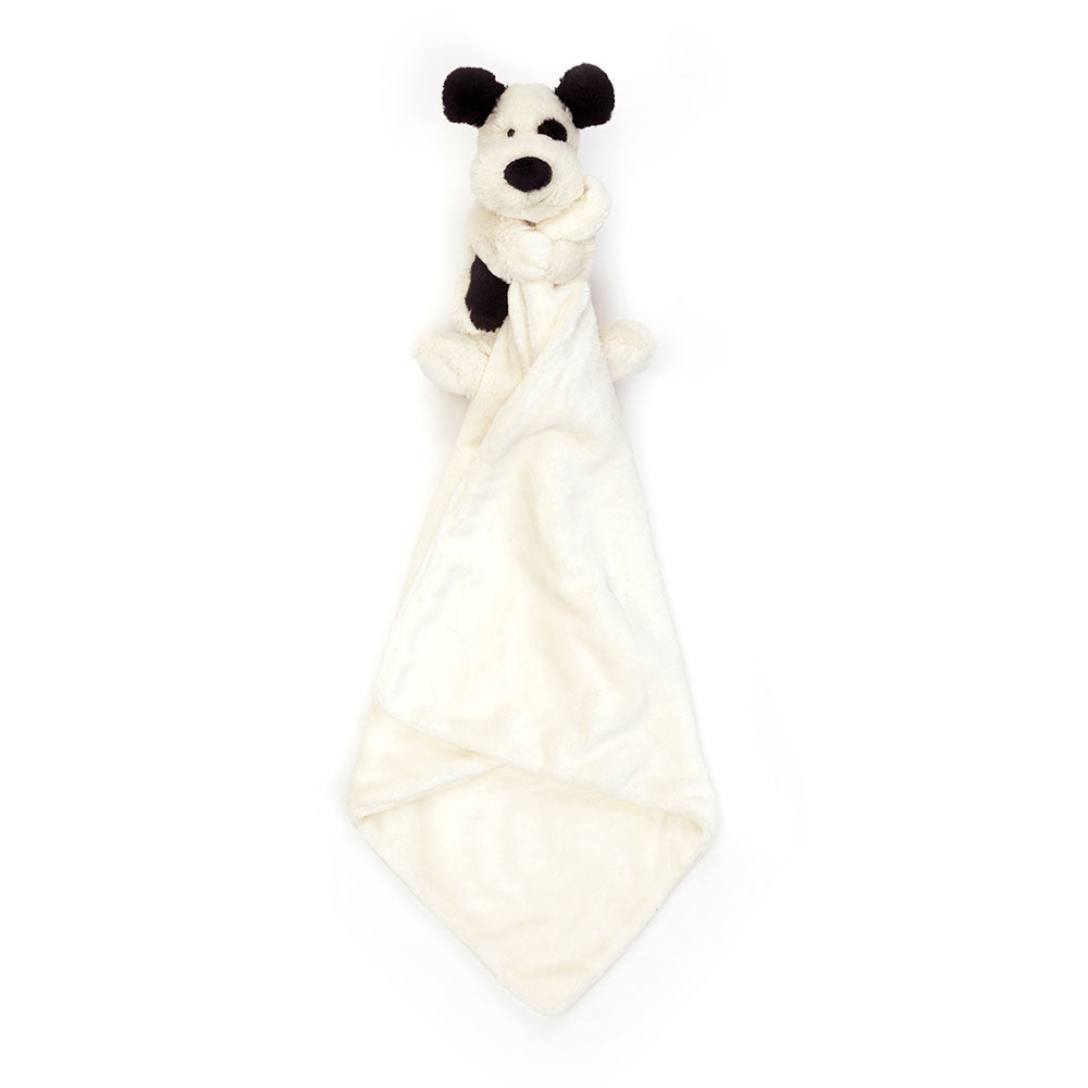 BASHFUL BLACK AND CREAM PUPPY SOOTHER by JELLYCAT