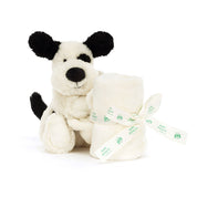 BASHFUL BLACK AND CREAM PUPPY SOOTHER by JELLYCAT