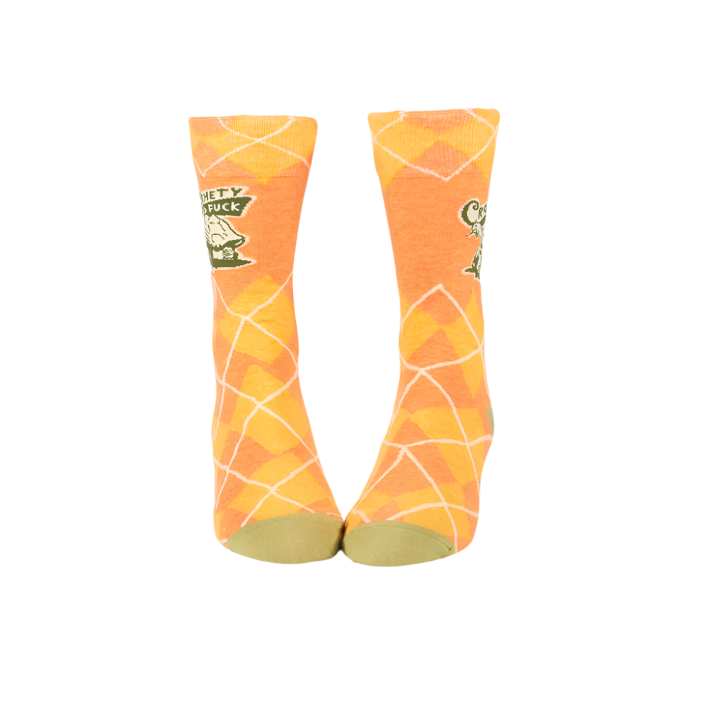 CROCHETY OLD FUCK M-CREW SOCKS by BLUE Q