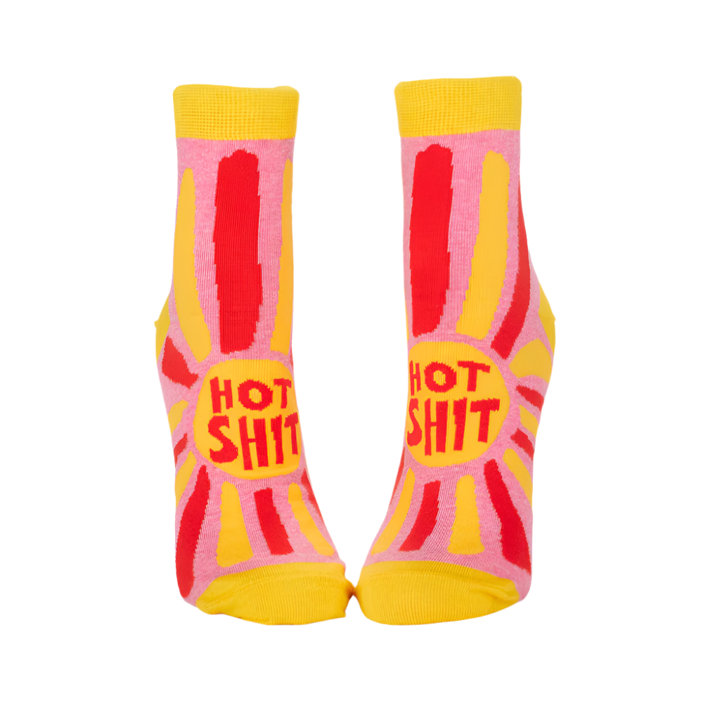 HOT SHIT W-ANKLE SOCKS - by BLUE Q