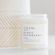BLACK RASPBERRY SOY WAX CANDLE by WILD FLICKER