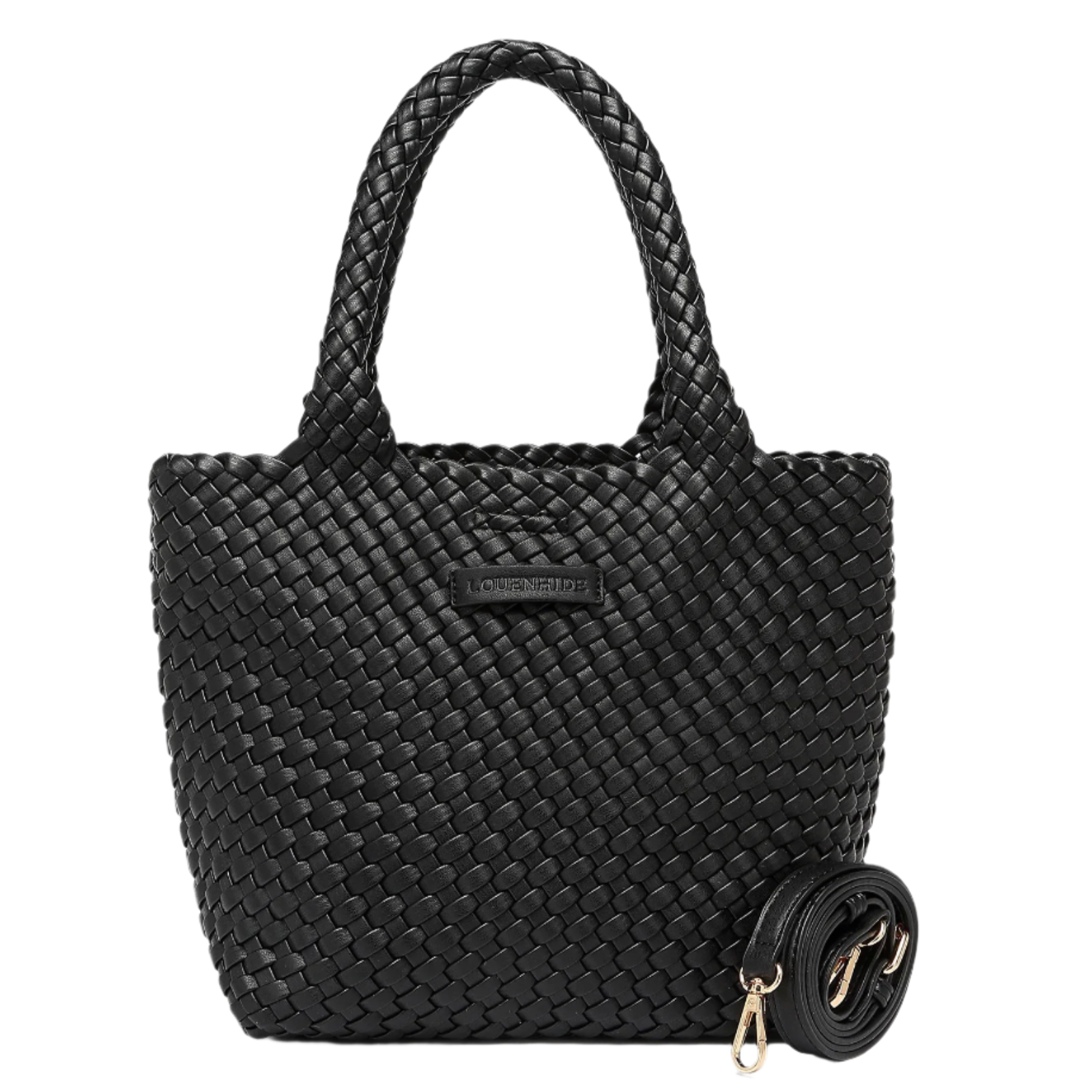 BLACK BABY CRUISER WOVEN TOTE BAG by LOUENHIDE