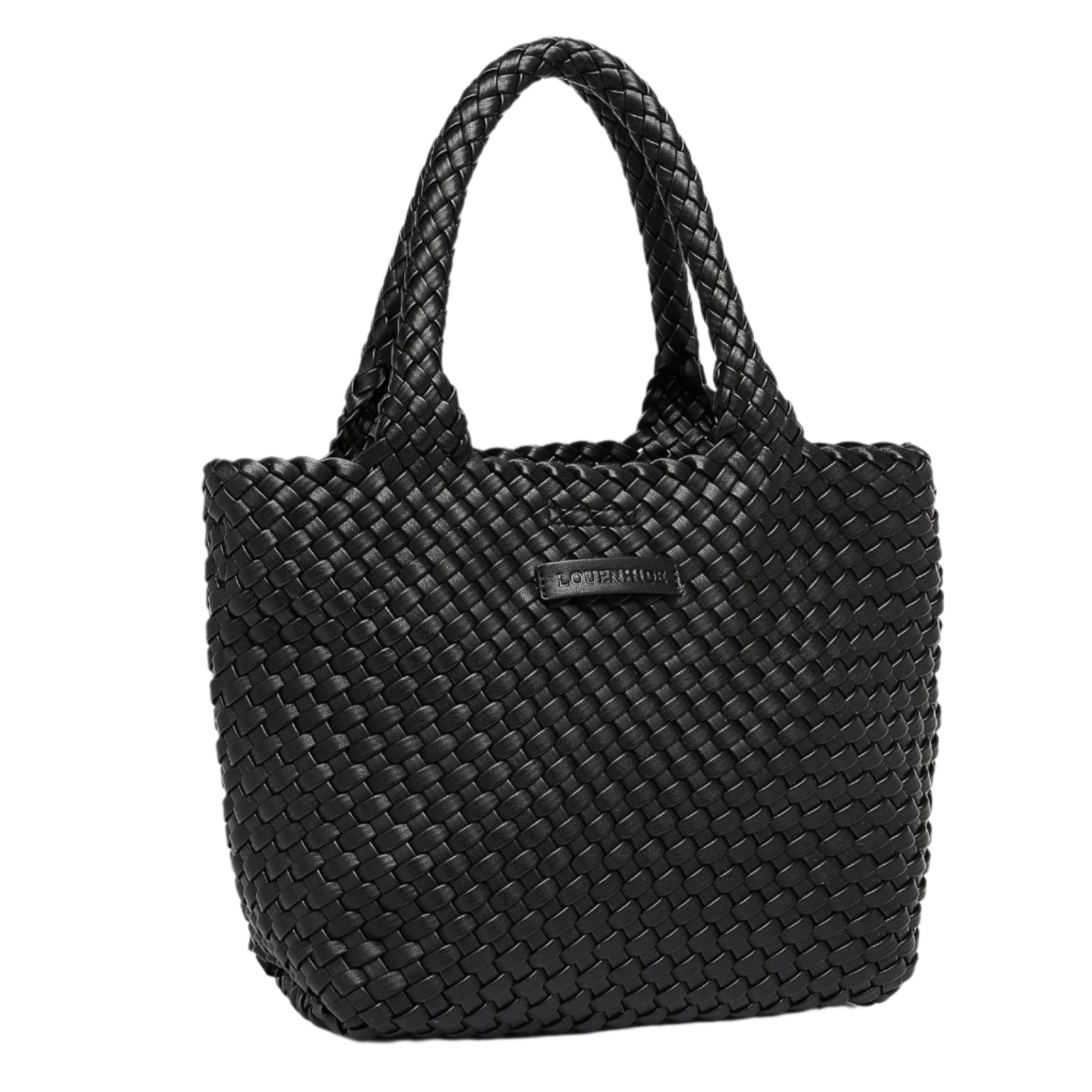 BLACK BABY CRUISER WOVEN TOTE BAG by LOUENHIDE