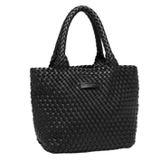 BLACK BABY CRUISER WOVEN TOTE BAG by LOUENHIDE