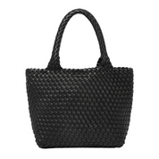 BLACK BABY CRUISER WOVEN TOTE BAG by LOUENHIDE