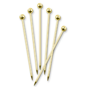 GOLD COCKTAIL PICKS - SET OF 6
