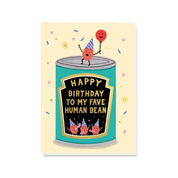 FAVE HUMAN BEAN CARD