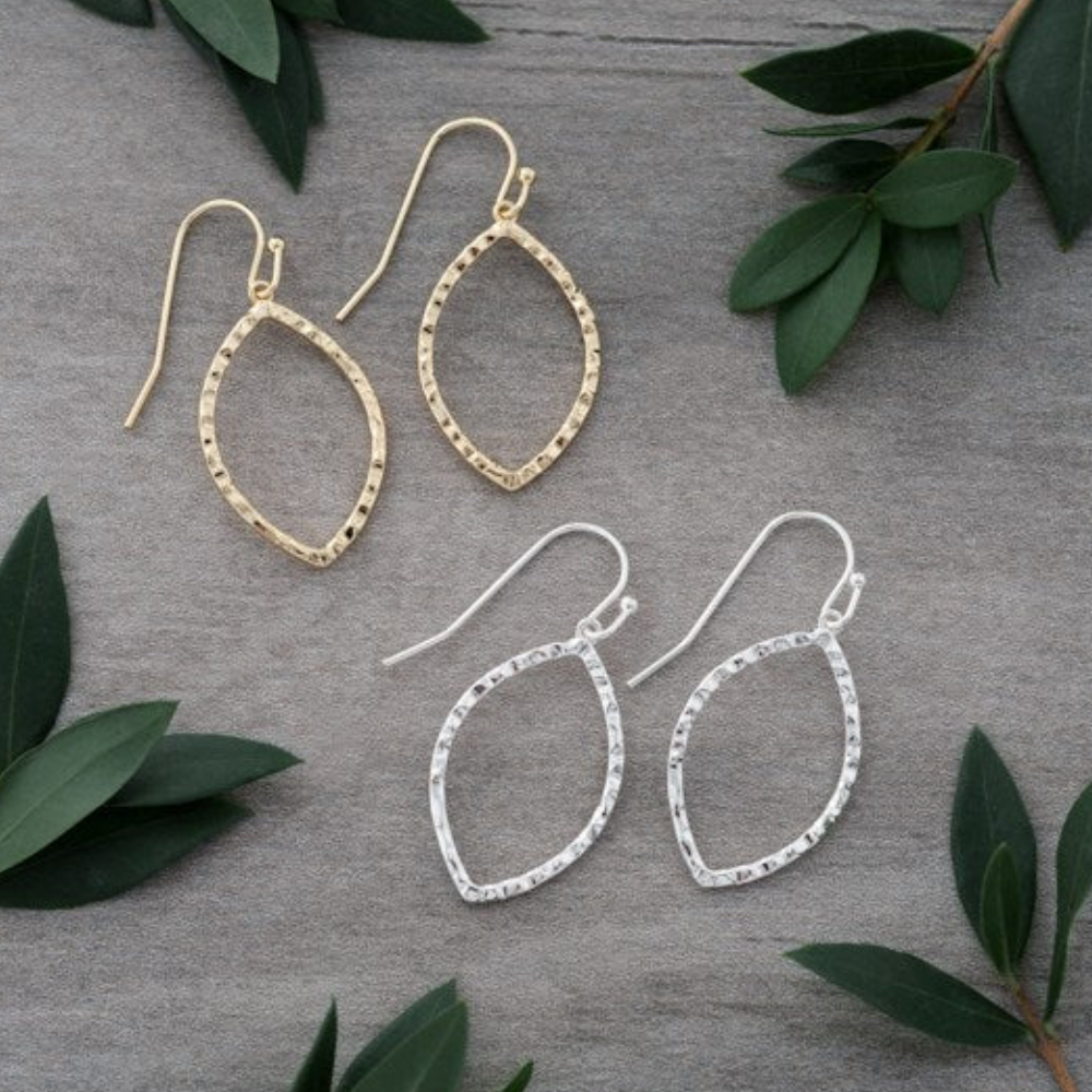 GOLD PAISLEY HOOPS by GLEE JEWELRY