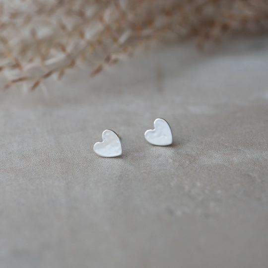 SILVER AMADO STUDS by GLEE JEWELRY