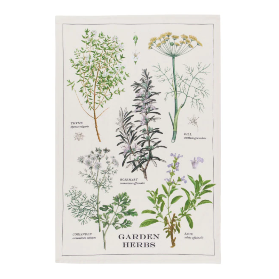 GARDEN HERBS TEA TOWEL