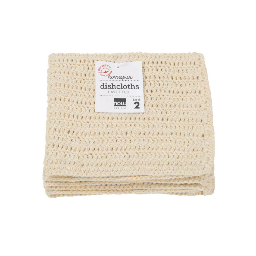 NATURAL CROCHET DISHCLOTH SET by NOW DESIGNS