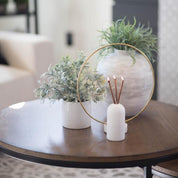 WHITE WYLIE VASE by EVERLASTING CANDLE CO.