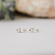 GOLD GRACIOUS STUDS by GLEE JEWELRY