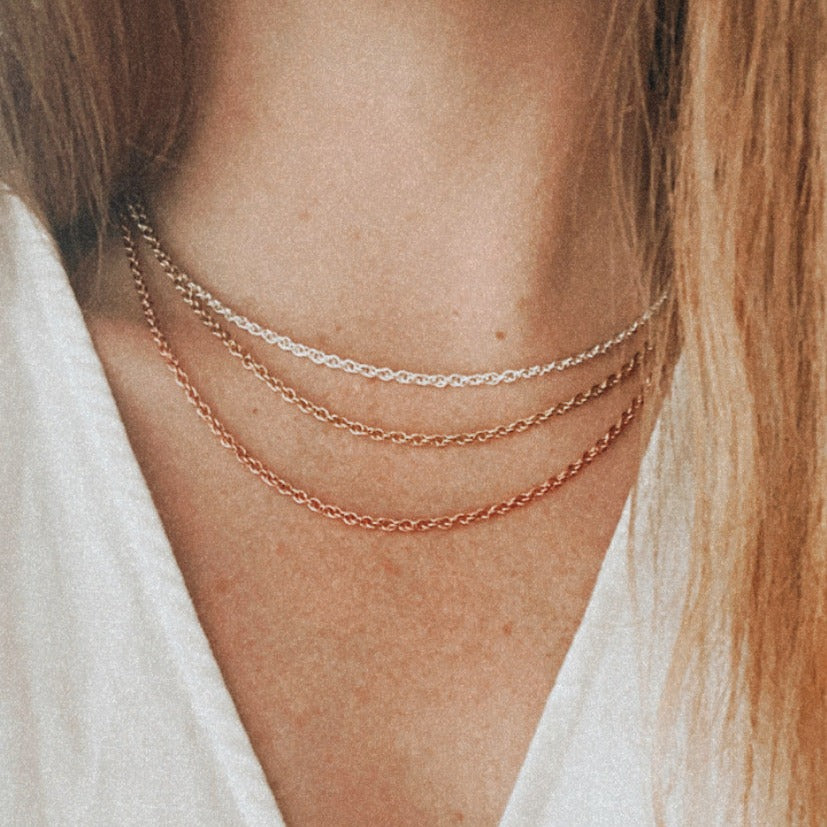 GOLD LOLA LAYERING CHAIN by GLEE JEWELRY