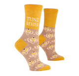 MIND READER W-CREW SOCKS - by BLUE Q